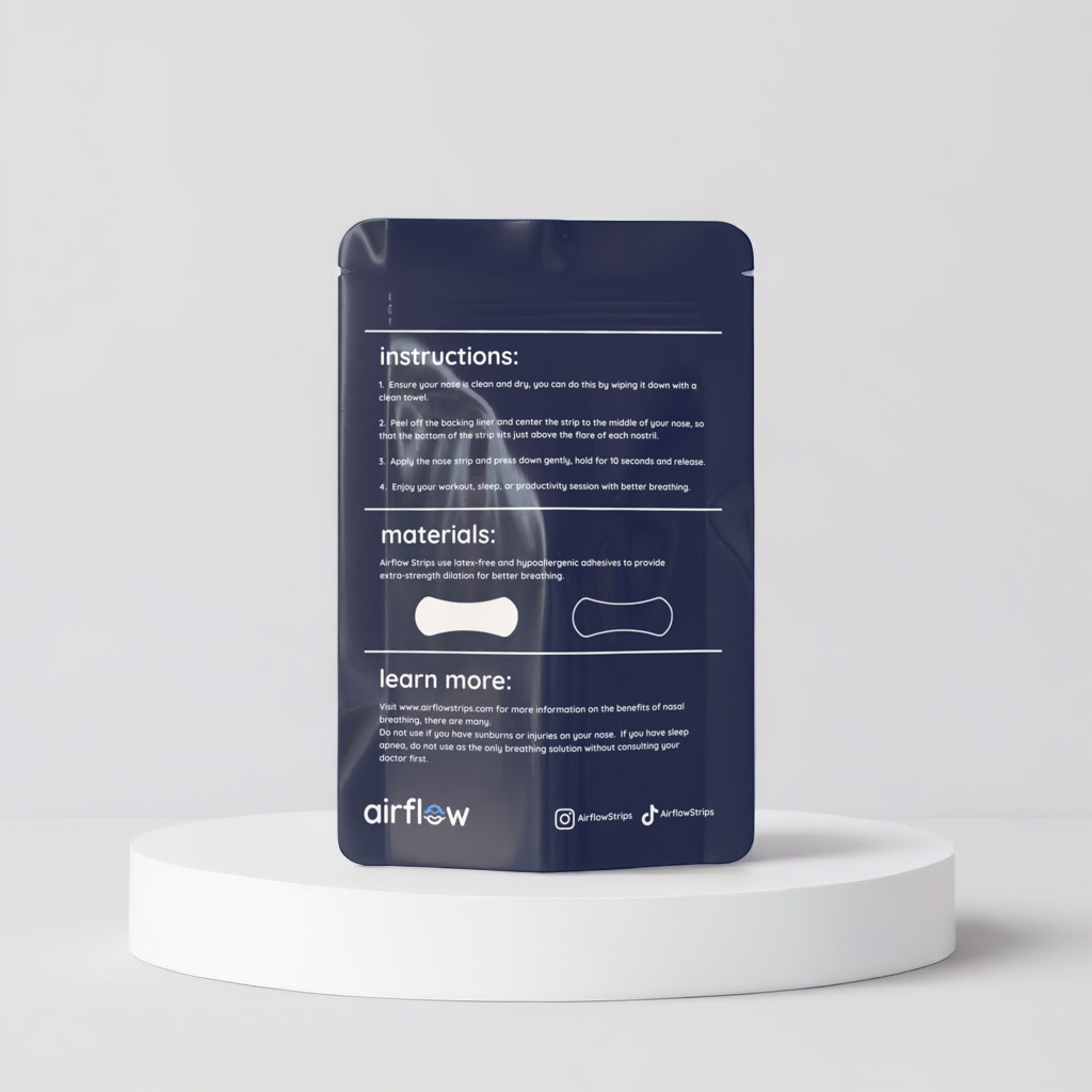 Airflow Black Nose Strips | Black Nose Strips | Airflow Breathing Strips | Back