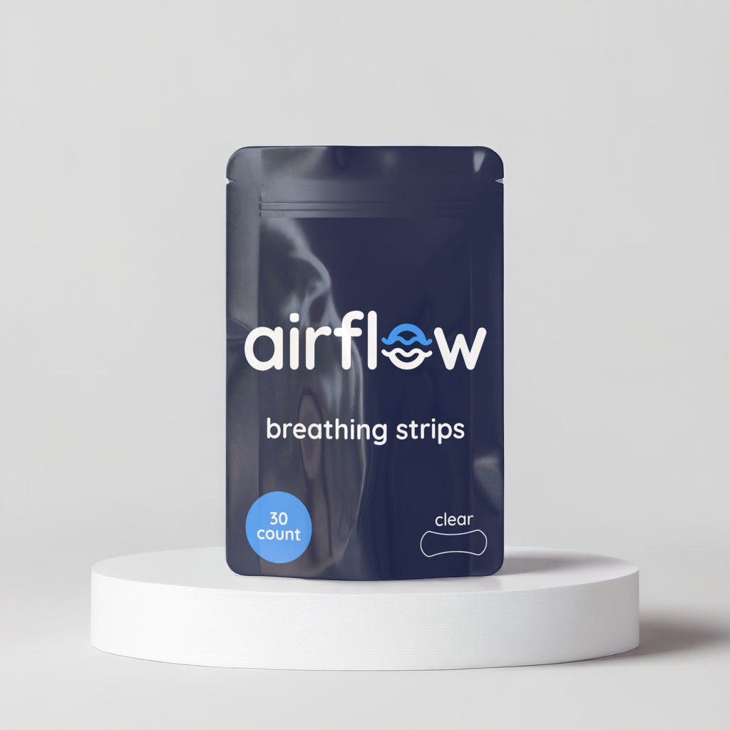 Nasal Breathing Strips | Clear Nasal Strips | Airflow Breathing Strips | Front